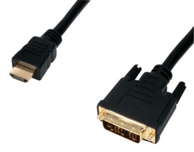 Gold DVI to HDMI cable